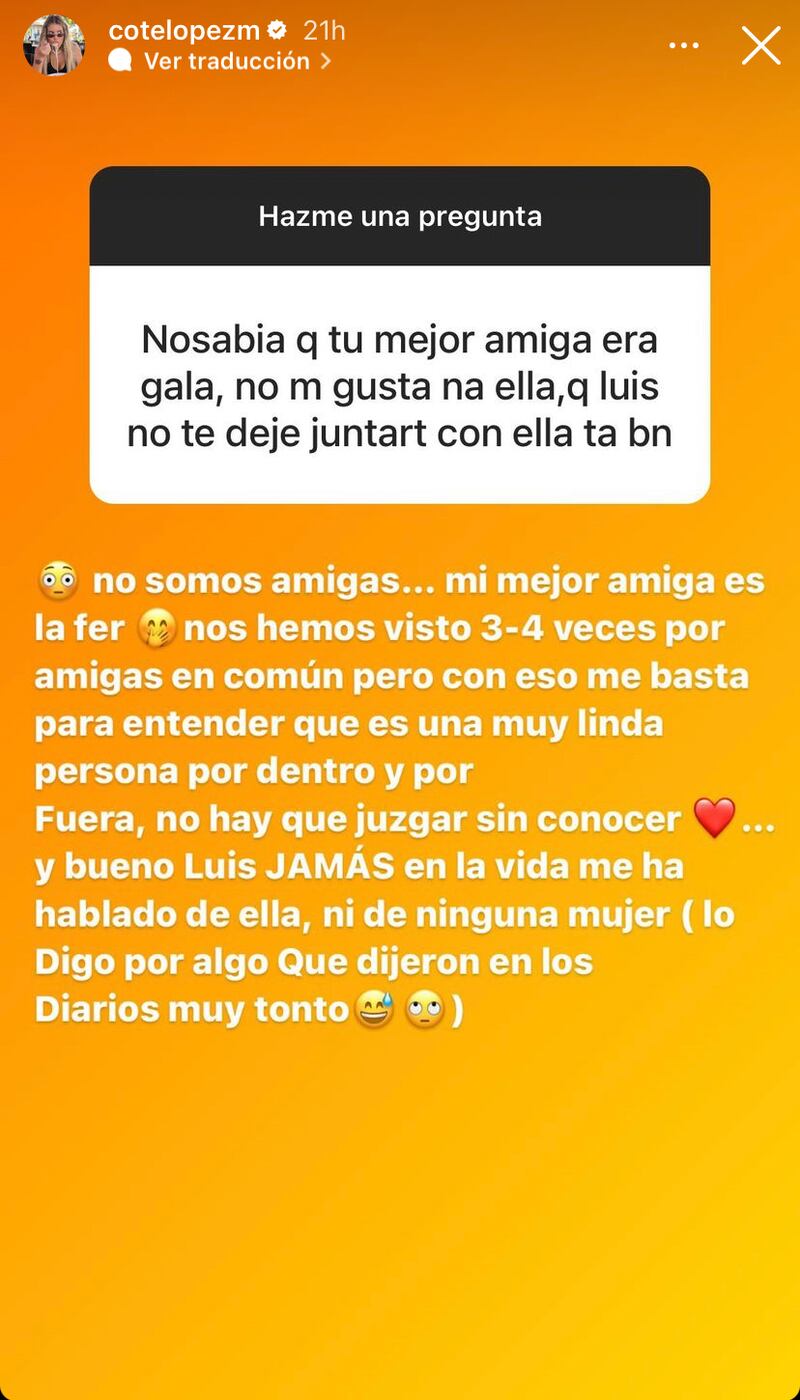 Historia de Coté López | Instagram