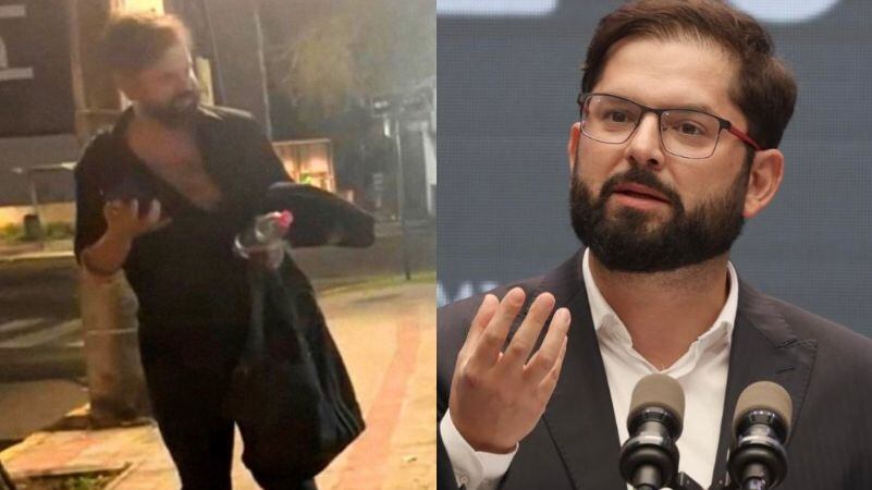 “Dando a entender que estaba ebrio en la vía pública”: Presidente Boric desmintió rumores sobre su foto viral y apuntó a la derecha por desinformación