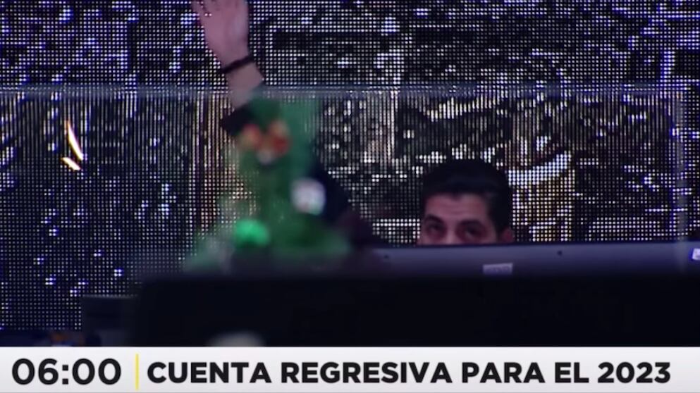 Gesto periodista en Mega