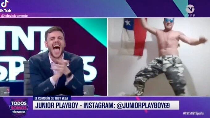 Junior Playboy en acción.