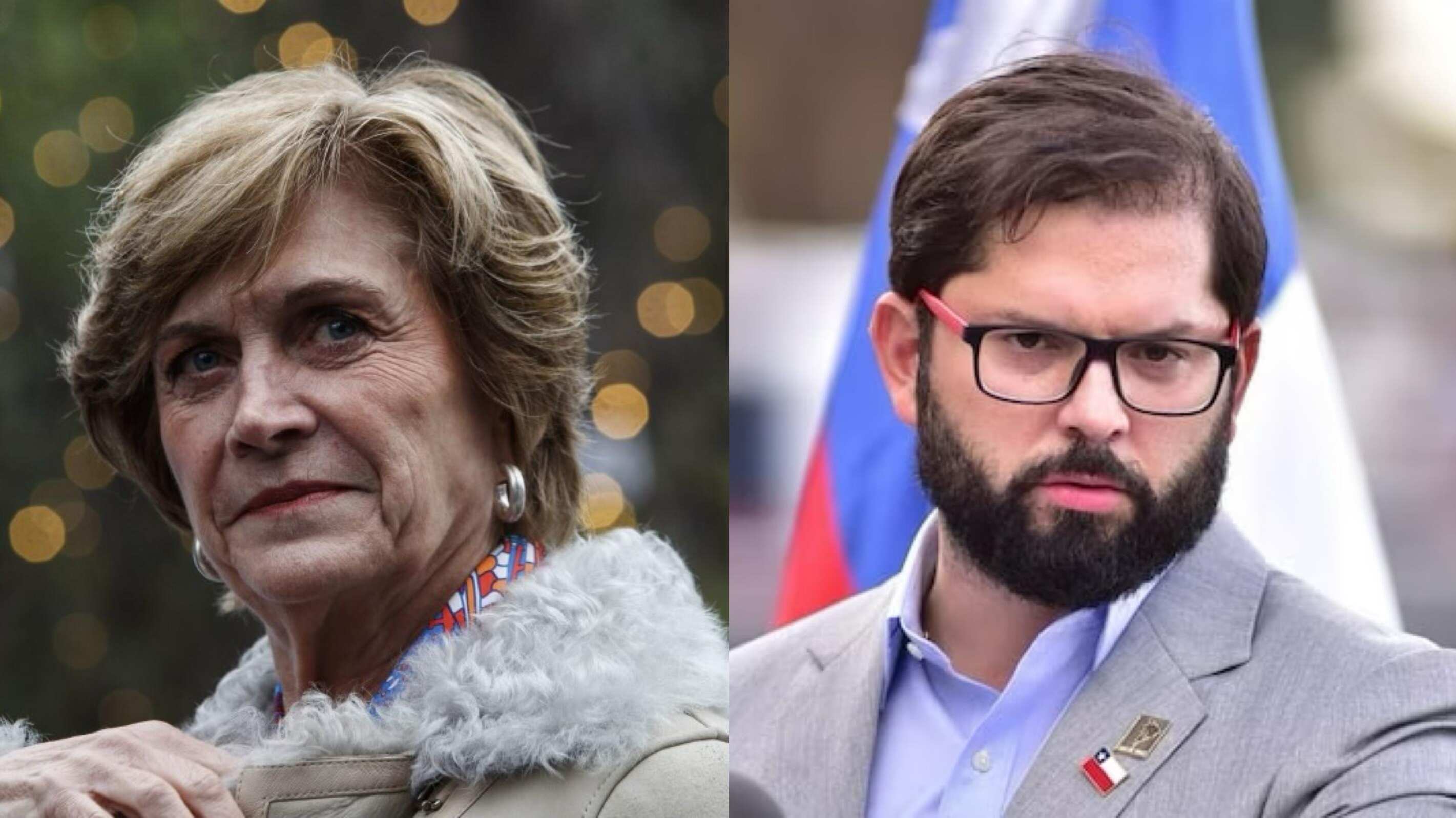 Evelyn Matthei y Gabriel Boric