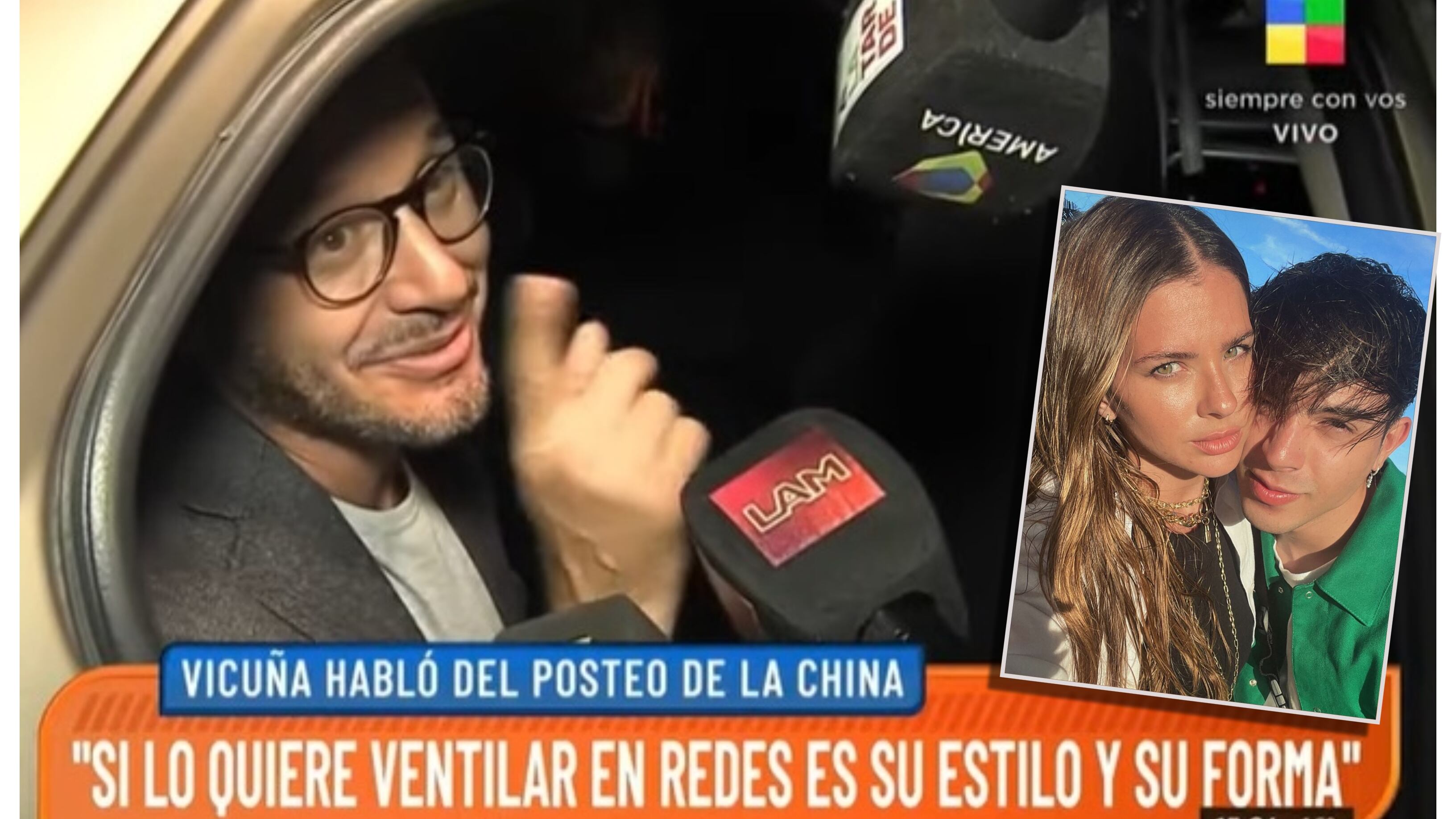 Benjamín Vicuña se refirió a los mensajes en redes sociales que su ex, la actriz Eugenia "La China" Suárez, le escribió a su actual pareja, el cantante urbano Rusherking.