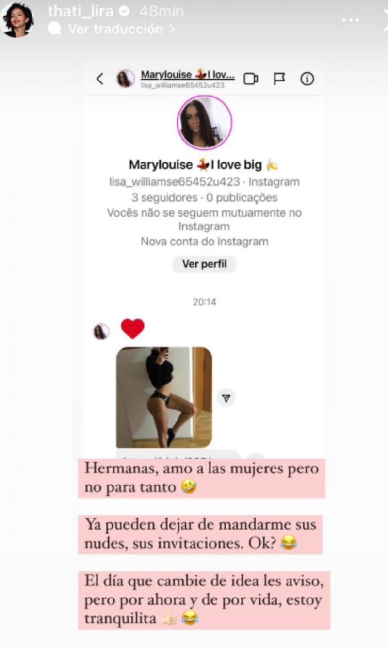 Thati Lira funa a mujer
