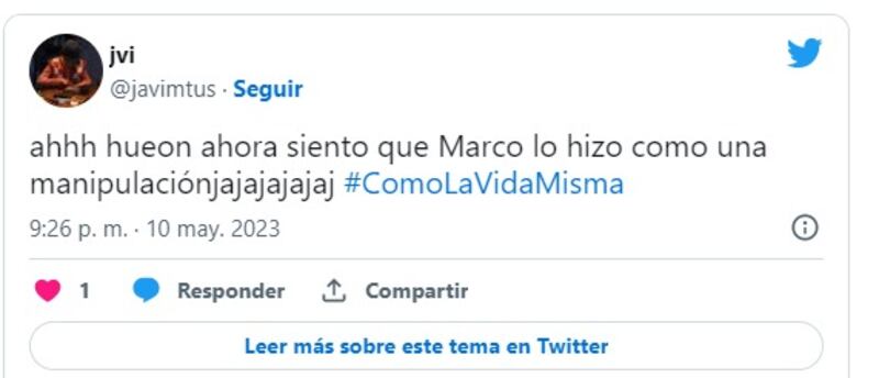 Captura de Twitter