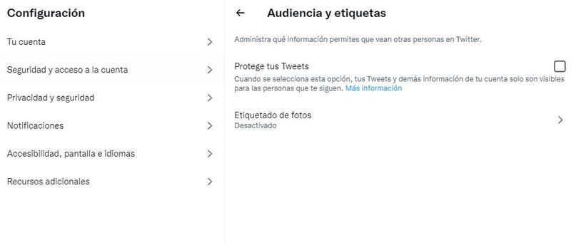 Manejo de audiencia y etiquetas