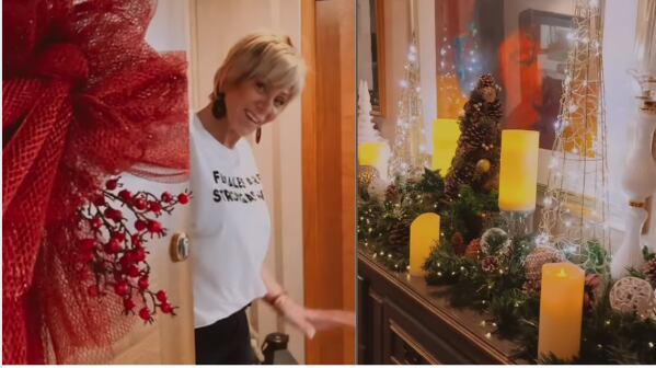 Raquel Argandoña mostró cómo decoró su casa para esta Navidad: compartió parte del proceso