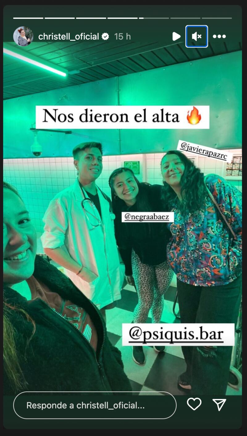 Historias Christell Rodríguez | Captura: Instagram