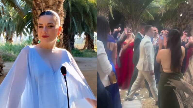 Íngrid Cruz en boda de Rodrigo Díaz | Fuente: Instagram