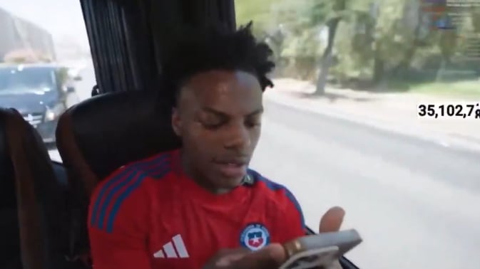 Streamer estadounidense IShowSpeed causa furor en Chile.