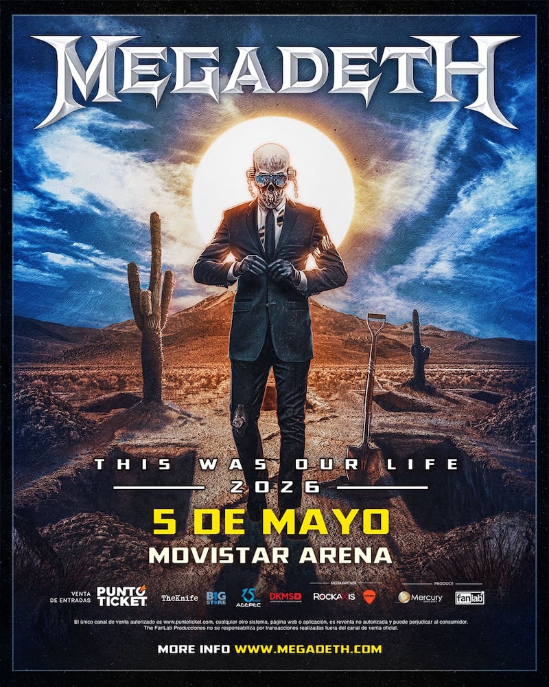 Megadeth se despide de Chile en 2026