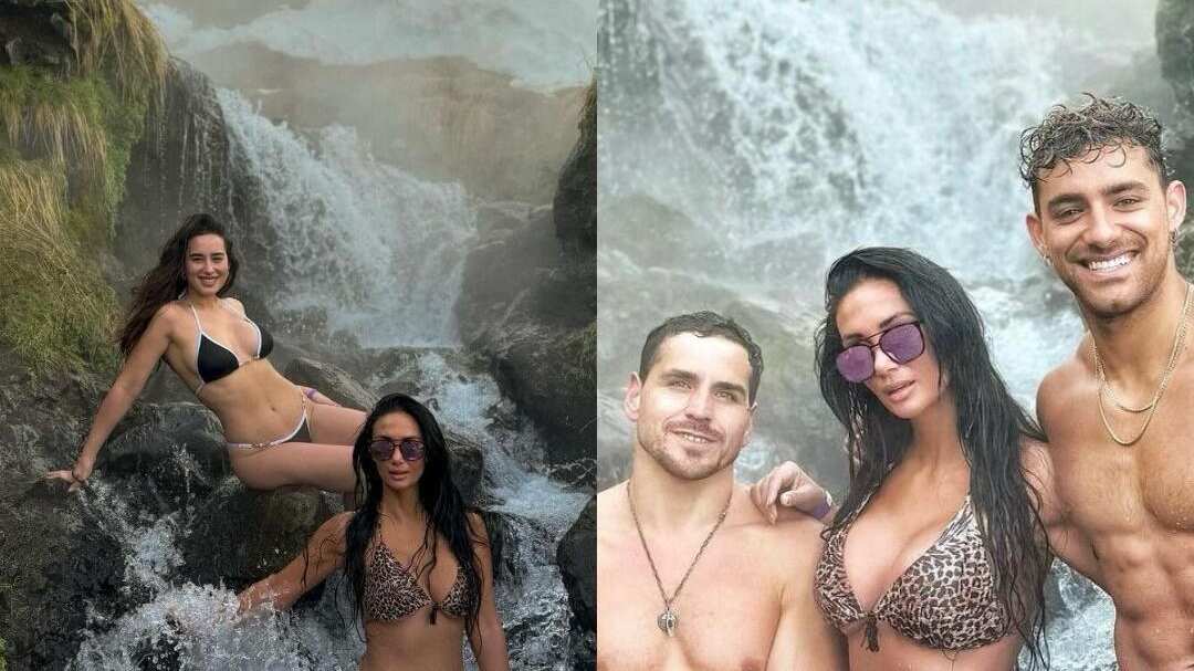 El viernes llamó la atención que Pamela Díaz no participara en su programa Hay que decirlo de Canal 13, a solo dos semanas de su estreno. Si bien, muchos pensaron que fue producto de la participación de Luis Mateucci, lo cierto es que su auscencia fue porque andaba gozando de la vida en la nieve junto a Austin Palao, Pangal Andrade y su pareja Melina Noto.
Así quedó demostrado luego que La Fiera publicara unas envidiables fotografías en bikini junto a la comentarista deportivo y otras con los dos rostros de ¿Ganar o servir?, quienes se mostraron a torso desnudo en plena cordillera del complejo Nevados de Chillán, en el Ñuble.
“Aquí en las termas de aguas calientes. Se mueren el lugar, people. Muy lindo todo. Muy lindo tdooooooooooooY los modelos? jajaaja”, publicó Pamela Díaz en su Instagram, para la envidia de sus seguidores.