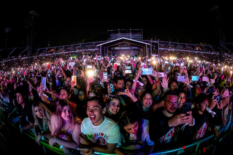 La colombiana dio su segundo show el sábado por la noche con una sorpresa especial.