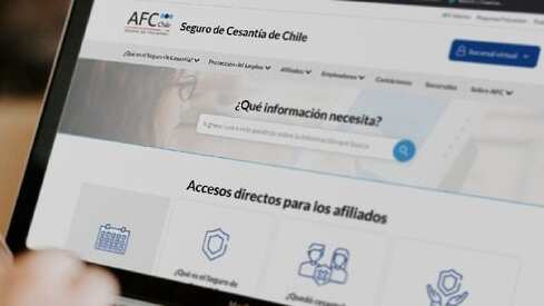 Imagen referencial de la Administradora de Fondos de Cesantía (AFC) de Chile.