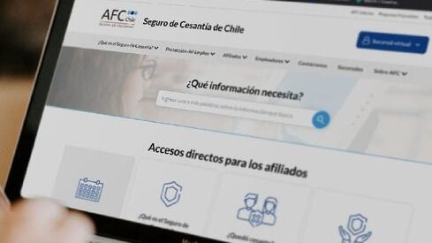 Imagen referencial de la Administradora de Fondos de Cesantía (AFC) de Chile.
