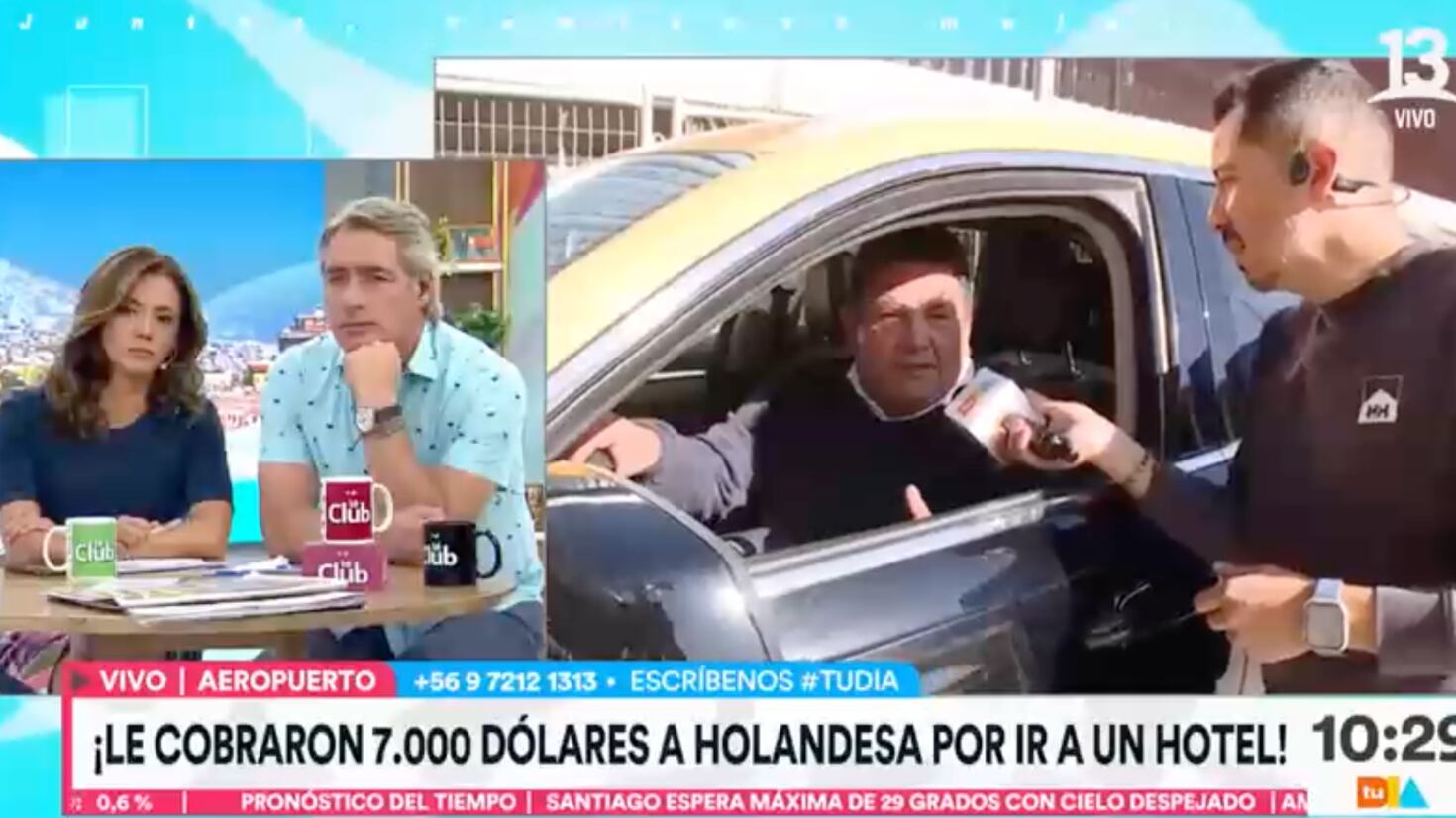 Denuncia de taxista en el aeropuerto