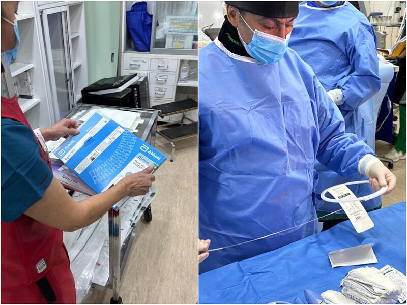 La operación se realizó en el Hospital Dipreca
