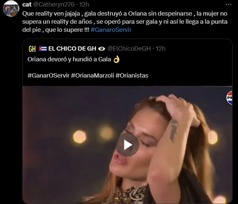 Reacción pelea Oriana y Gala | Ganar o Servir