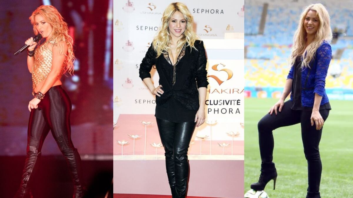 Shakira luce guapa y joven con sus looks con leggins