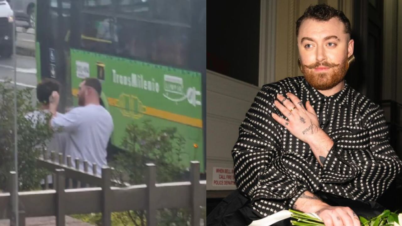 ¿Sacándole los piojos Este fue el particular momento de Sam Smith con un amigo en Bogotá