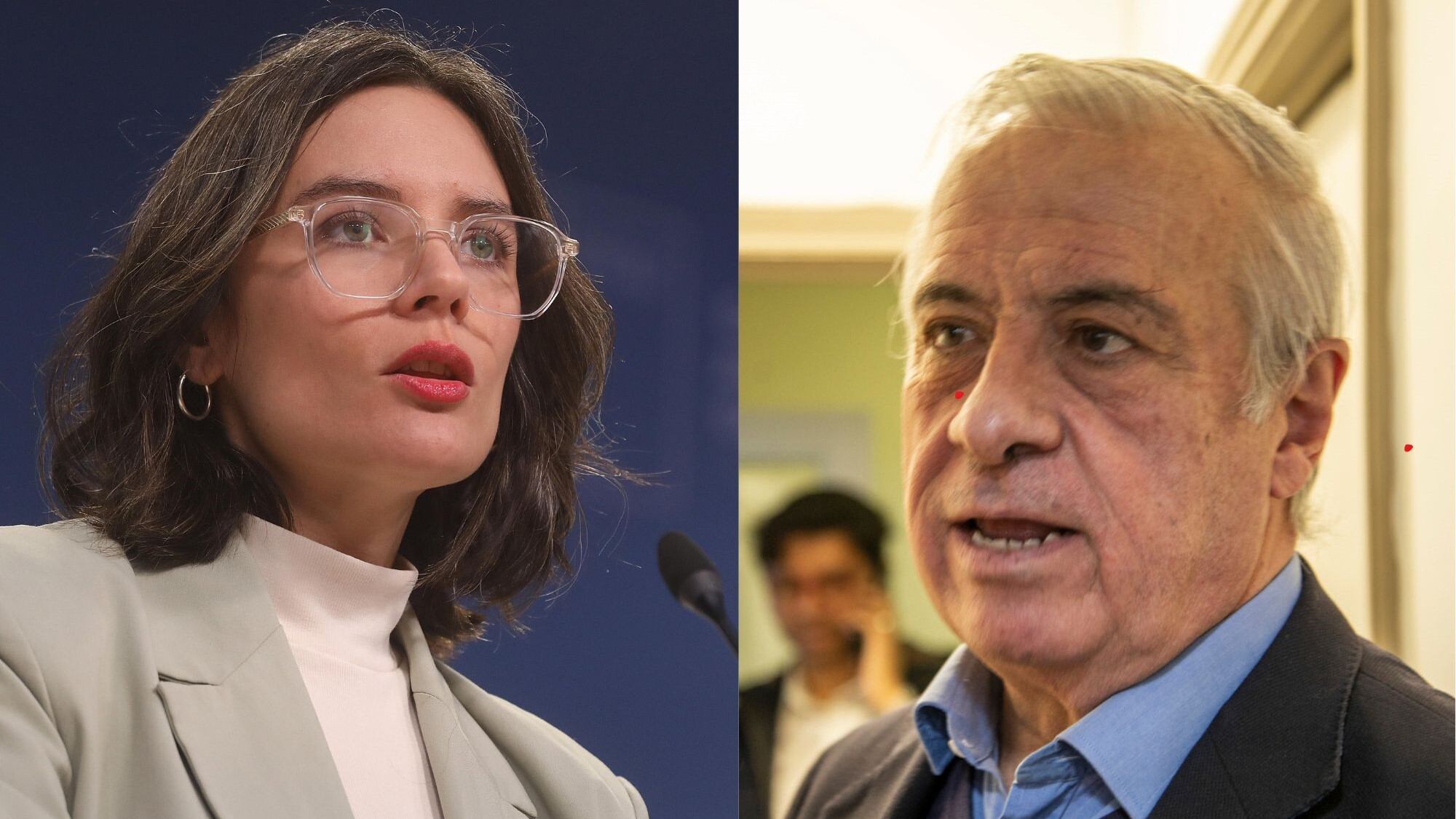 Camila Vallejo y Jaime Mañalich | AGENCIA UNO
