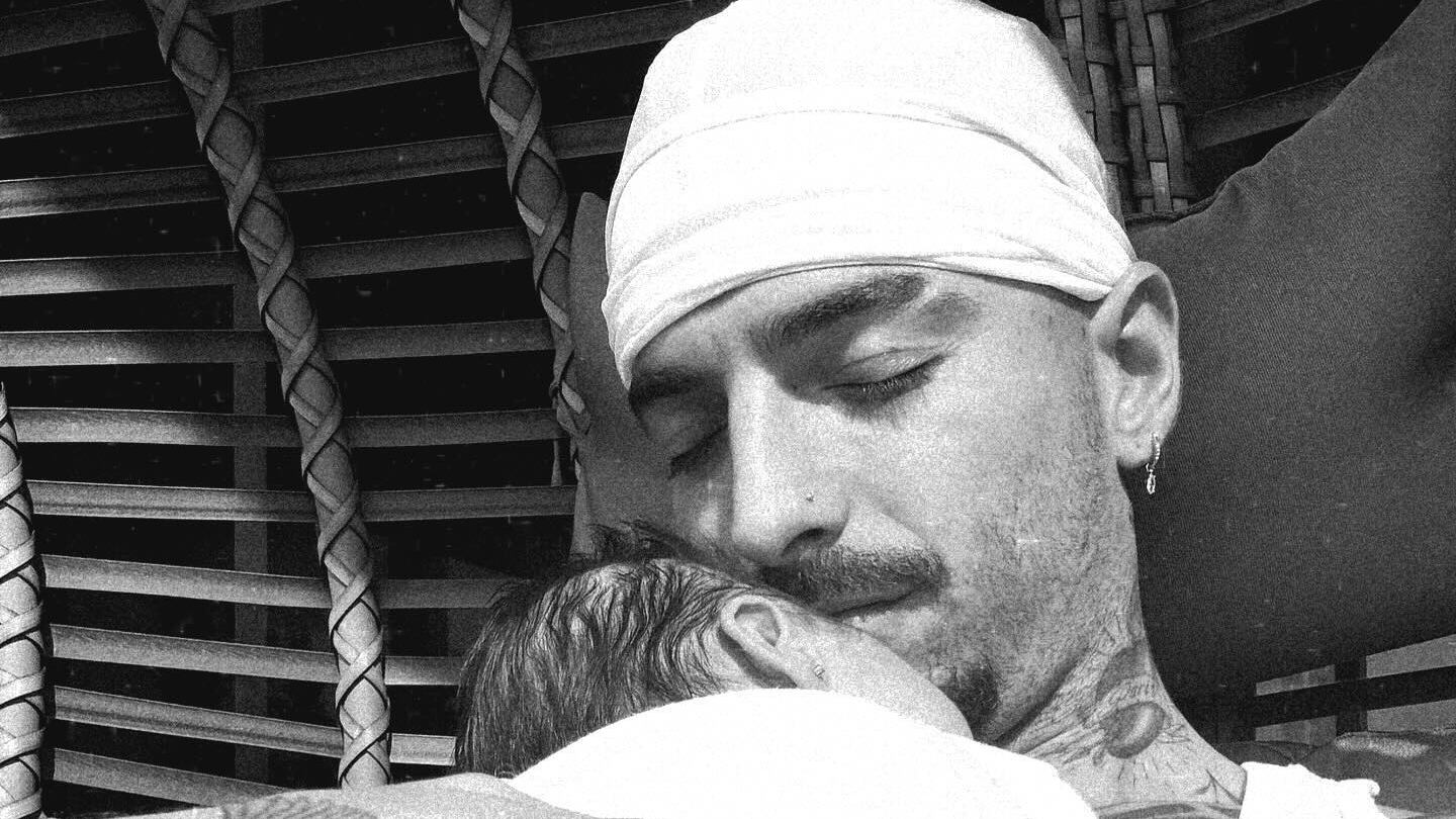 Maluma con su hija Paris.