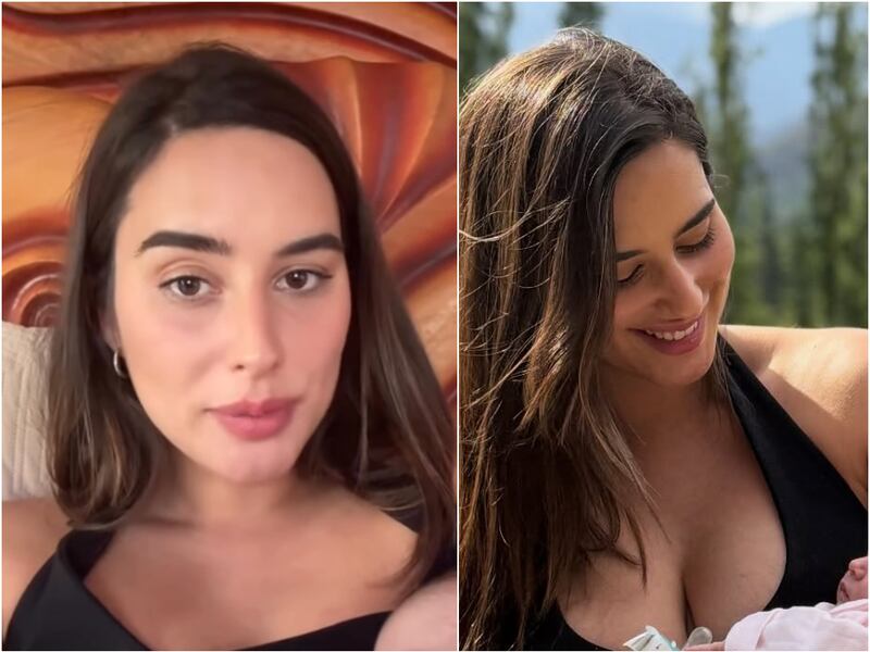 Melina Noto contó por qué tuvo que someterse a una cesárea para el nacimiento de su hija con Pangal Andrade: “Era lo mejor para su salud”