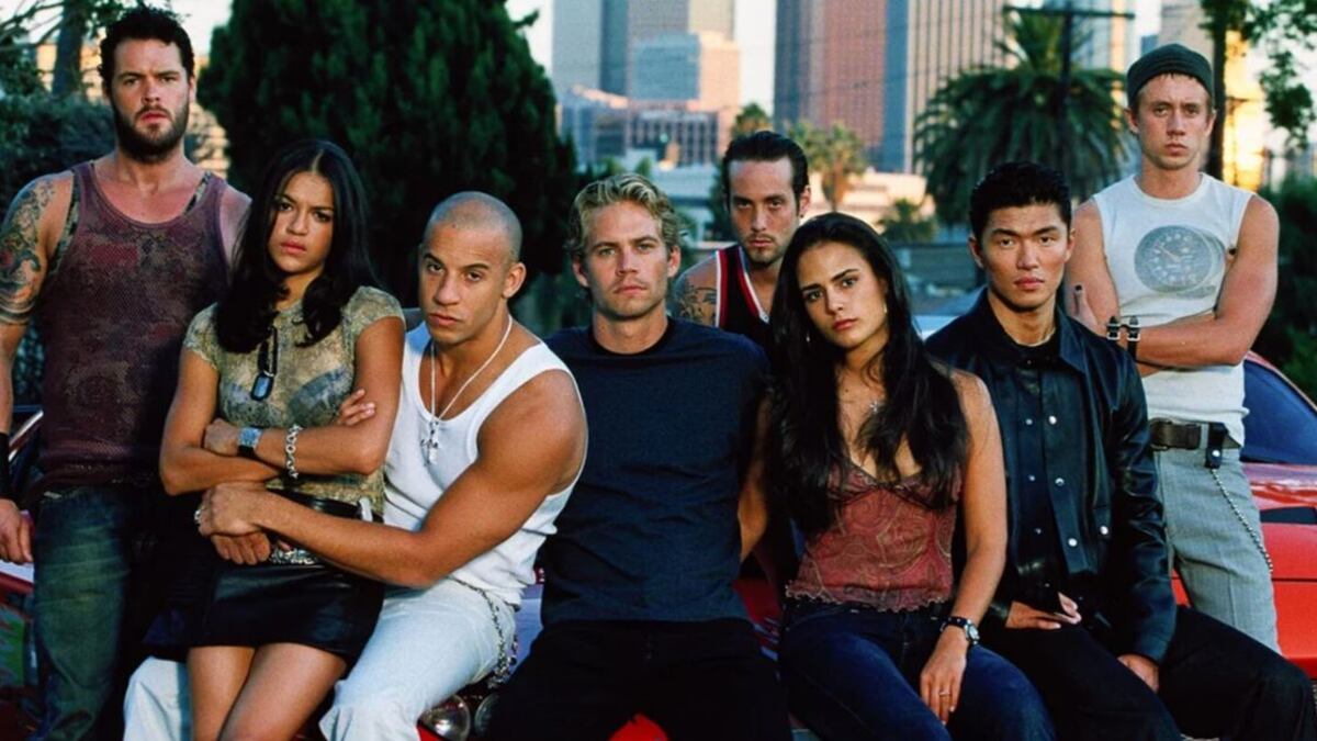 El elenco de 'Rápido y furioso' en 2001
