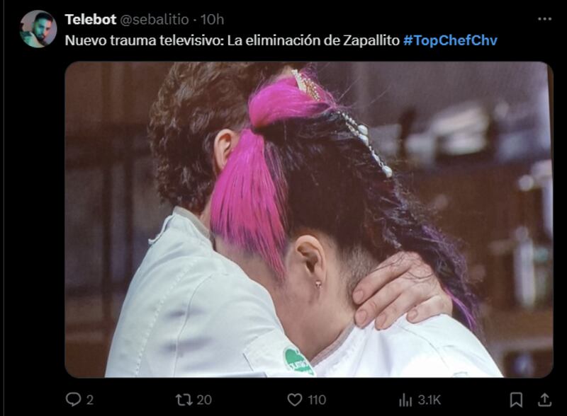 Reacción eliminación de Zapallito de "Top Chef"