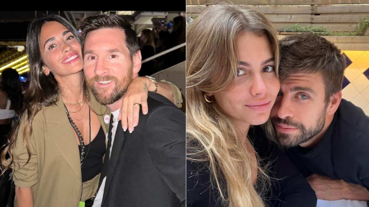 Lionel Messi, Antonela Roccuzzo, Gerard Piqué y Clara Chía Martí.