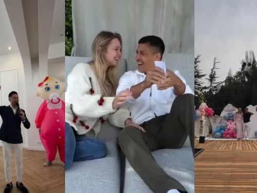 Pareja de Alexis Sánchez mostró inéditos registros de la revelación de género de su hija: festejaron en 3 países