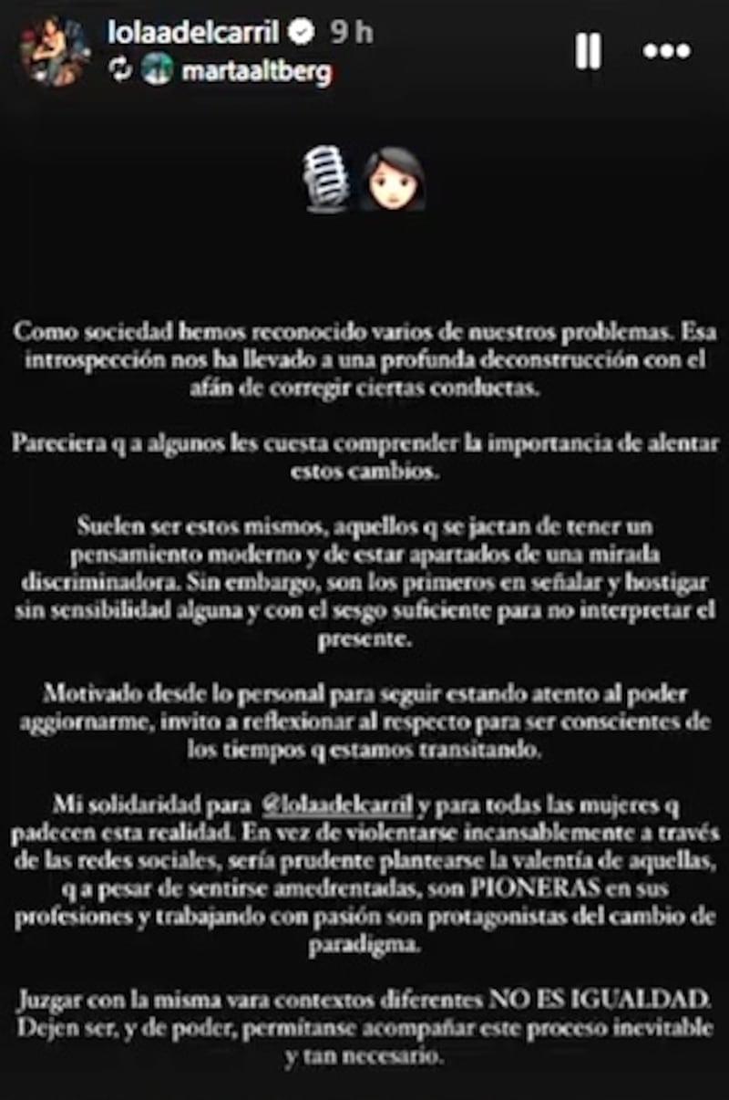 La relatora de fútbol criticó en sus redes sociales a los haters que cuestionan su trabajo en la transmisión de partidos en ESPN Argentina y la televisión abierta de su país.