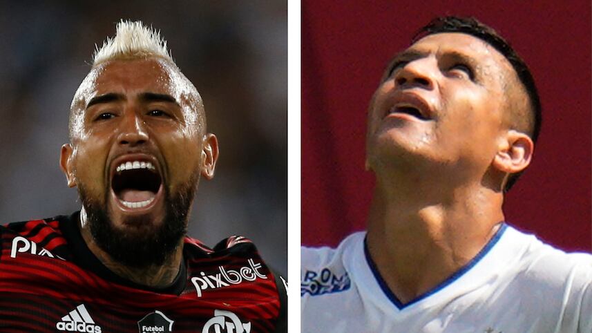 Arturo Vidal y Alexis Sánchez / Getty y AP