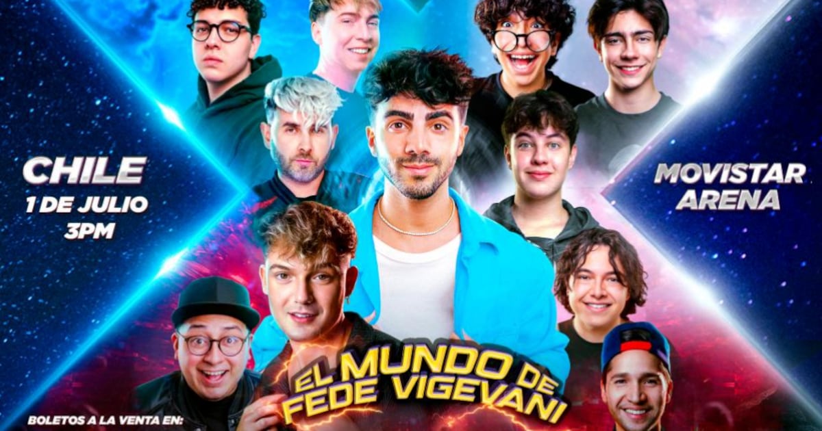 Fede Vigevani llega a Chile: De YouTube a la gran pantalla del Movistar Arena