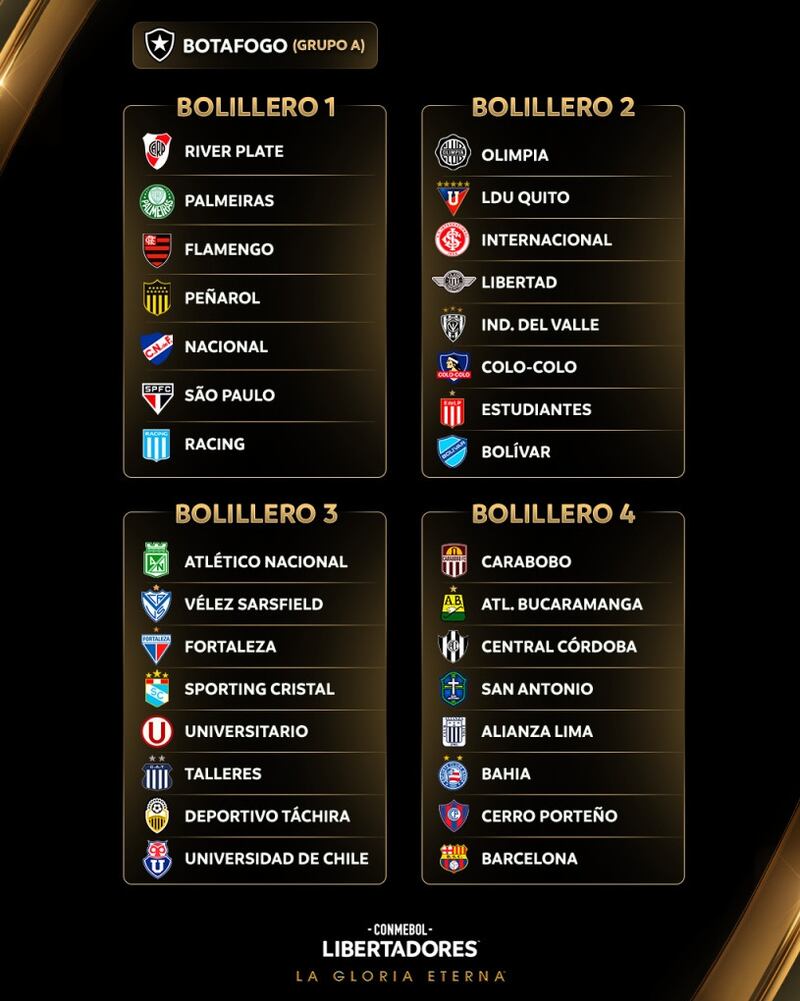 Este 17 de marzo, desde las 20:00 horas, se conocerán a los rivales de albos y azules en la fase de grupos de Copa Libertadores.