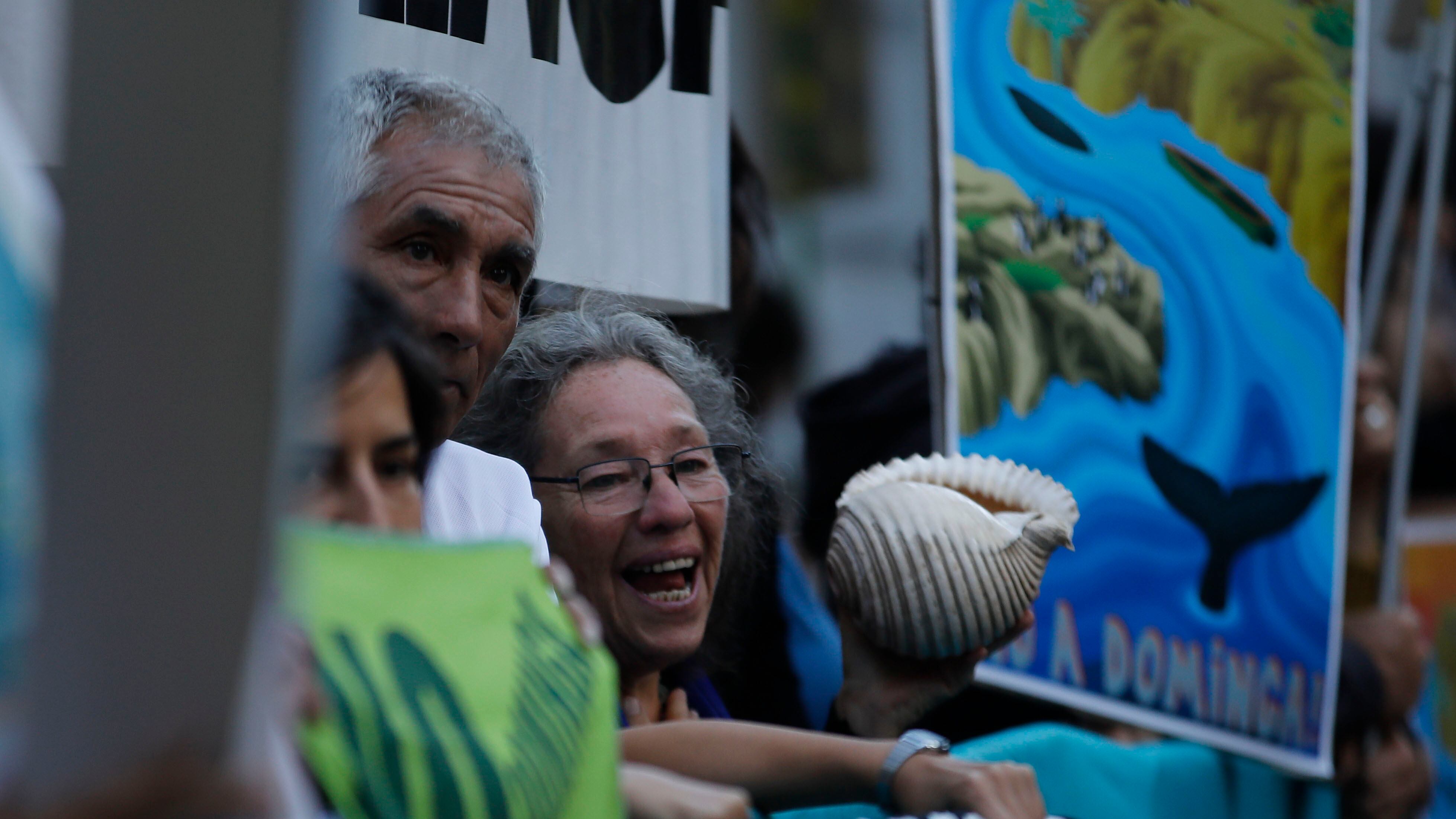 Ambientalistas se manifiestan en las afueras del Ministerio del Medio 18/1/2023
