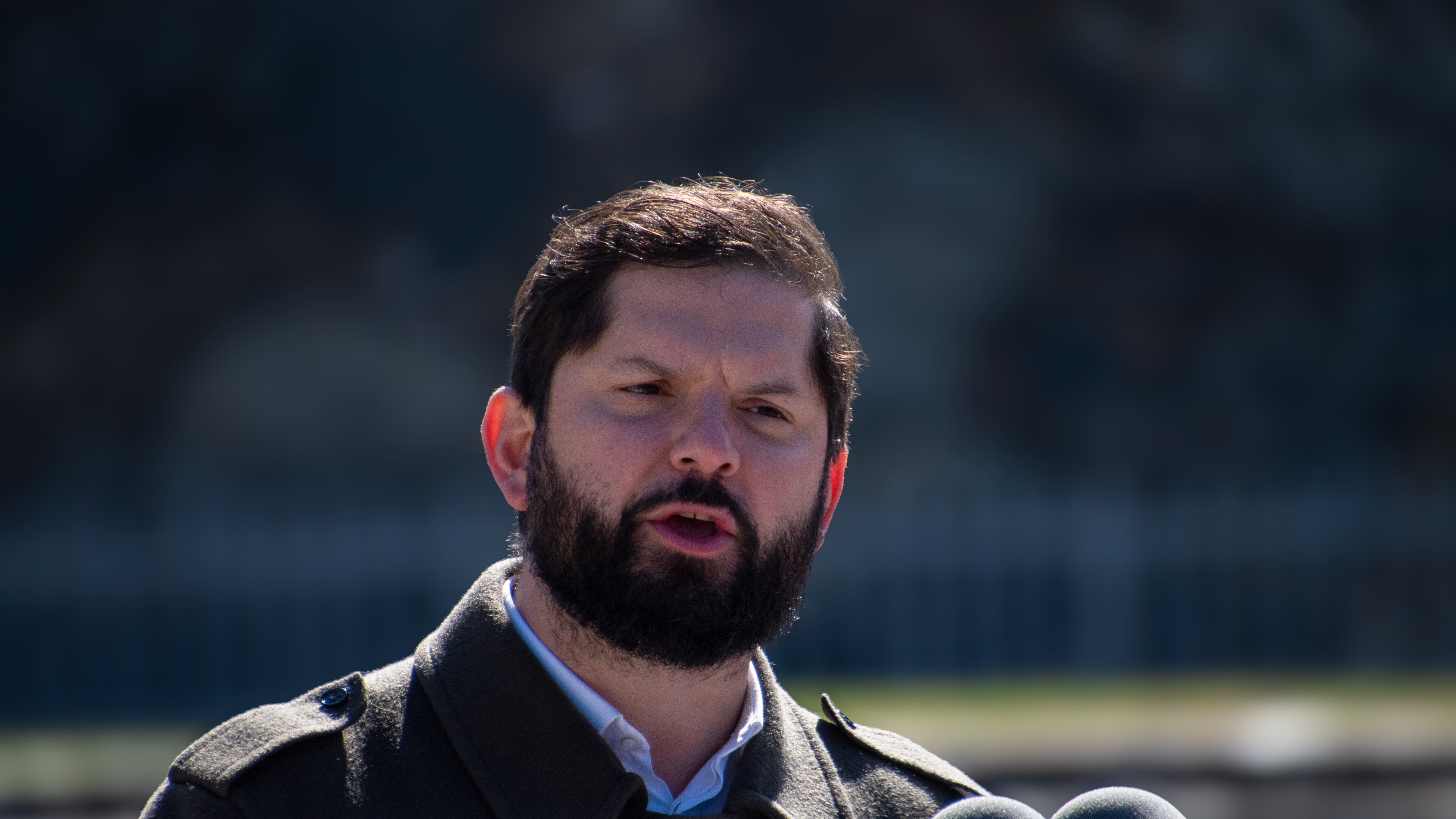 CHILLAN : Gabriel Boric | 20 DE AGOSTO DE 2024/CHILLÁN
Llegada del presidente Gabriel Boric al parque monumental de chillán viejo en el marco del desfile en conmemoración del natalicio de Bernardo O'higgins.
JOSÉ HUMBERTO CAMPOS/AGENCIAUNO