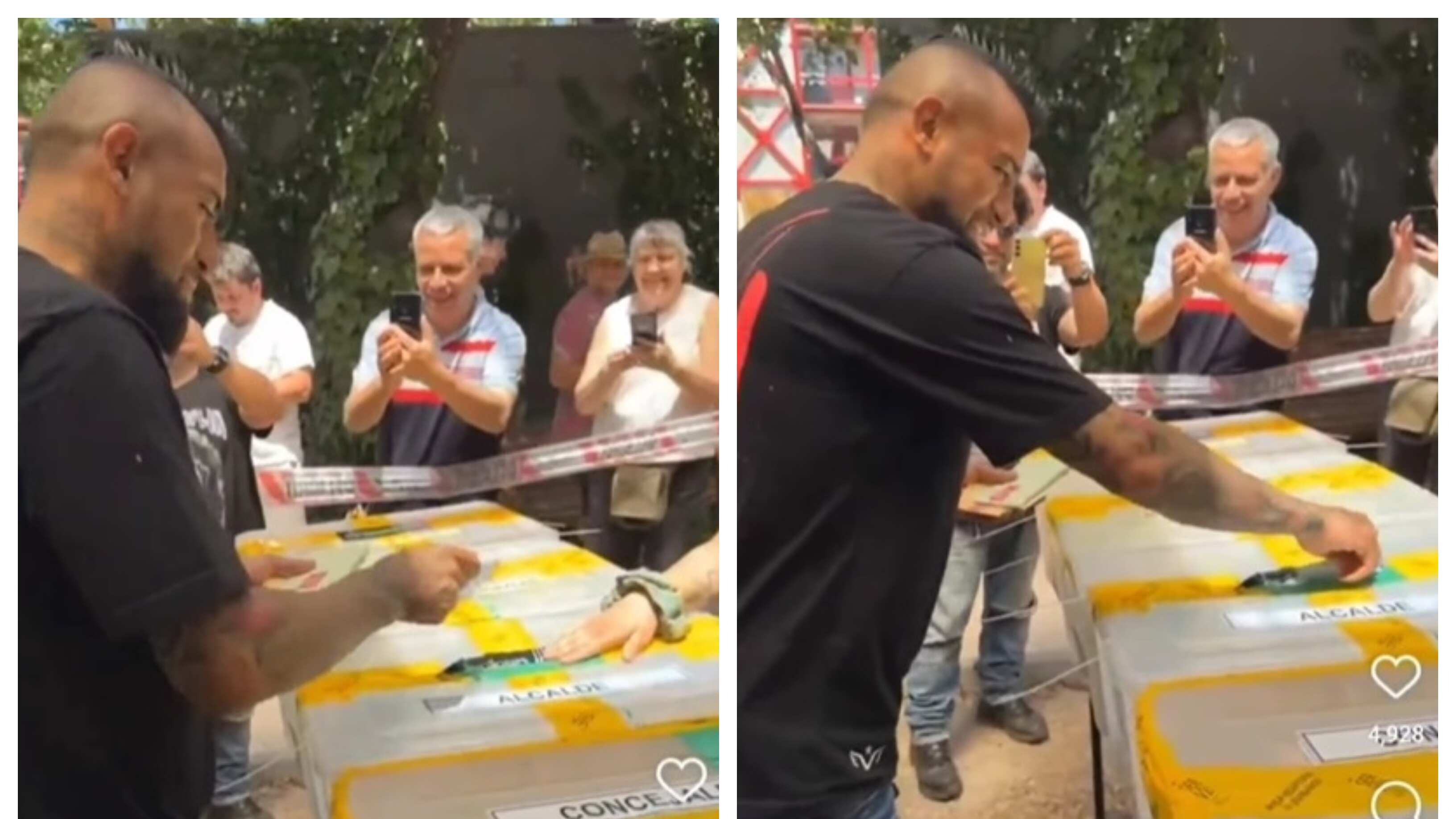 El King aprovechó la gran cantidad de gente que había al momento de votar para realizar la broma viral a Universidad de Chile.