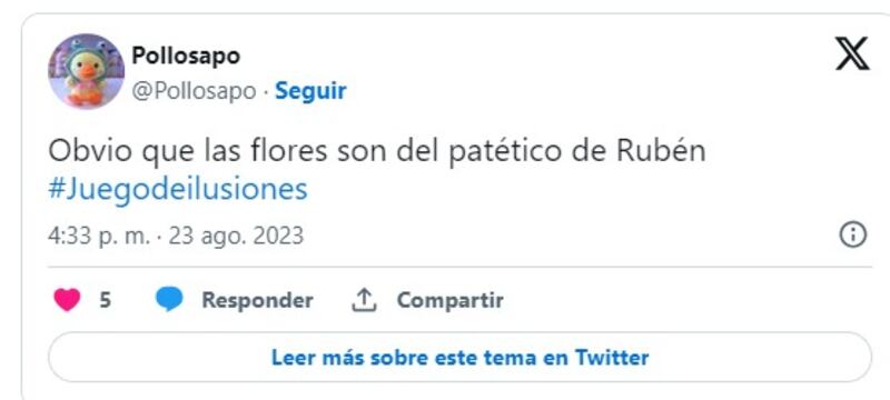 Captura de Twitter