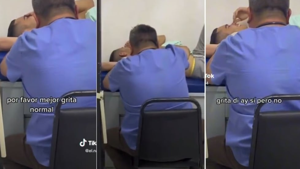 Le pidió al paciente que no gritara mucho