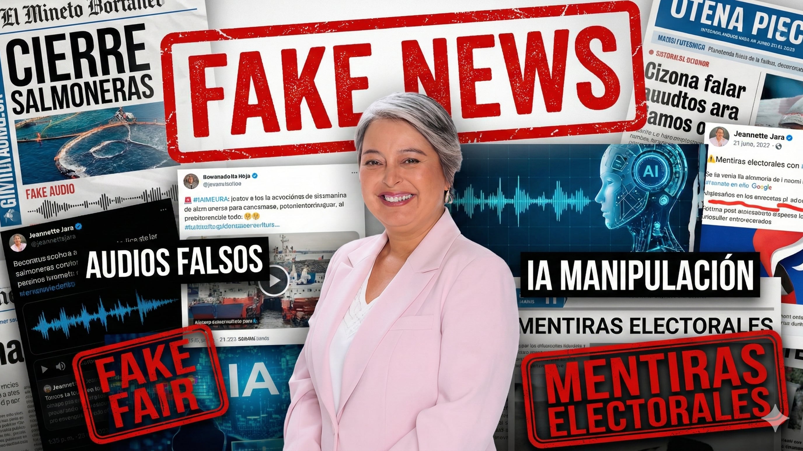 La candidata presidencial declara que las fake news están buscando desinformar a los votantes en su contra.