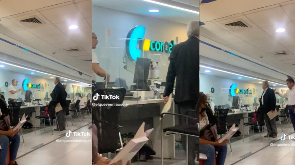 Pelea en Consalud | Fuente: TikTok