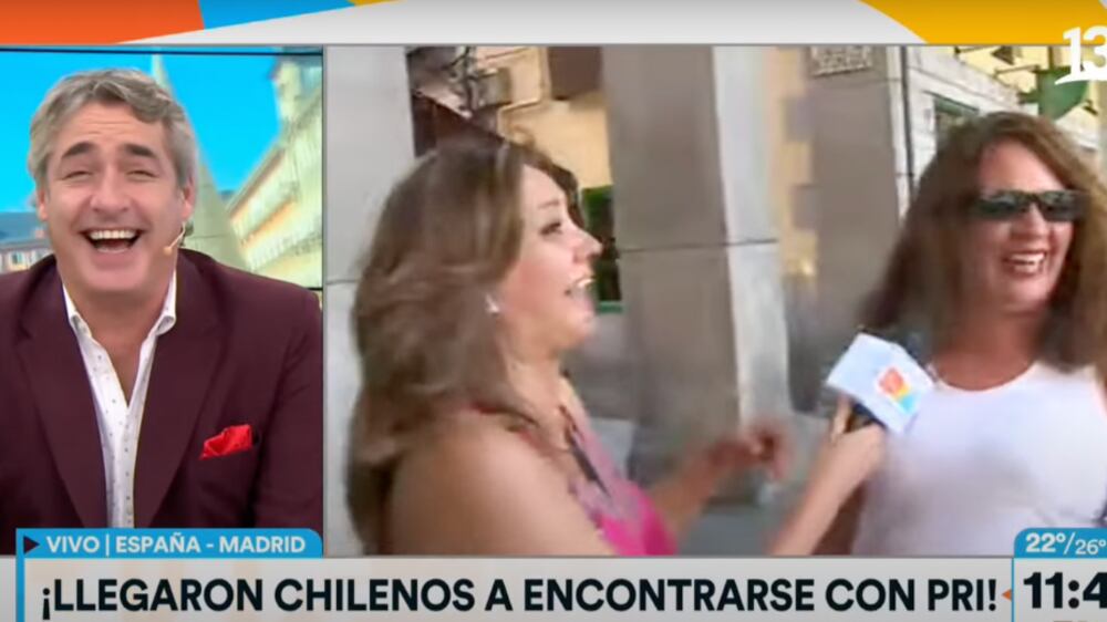 Priscilla Vargas y José Luis Repenning | Captura: Canal 13