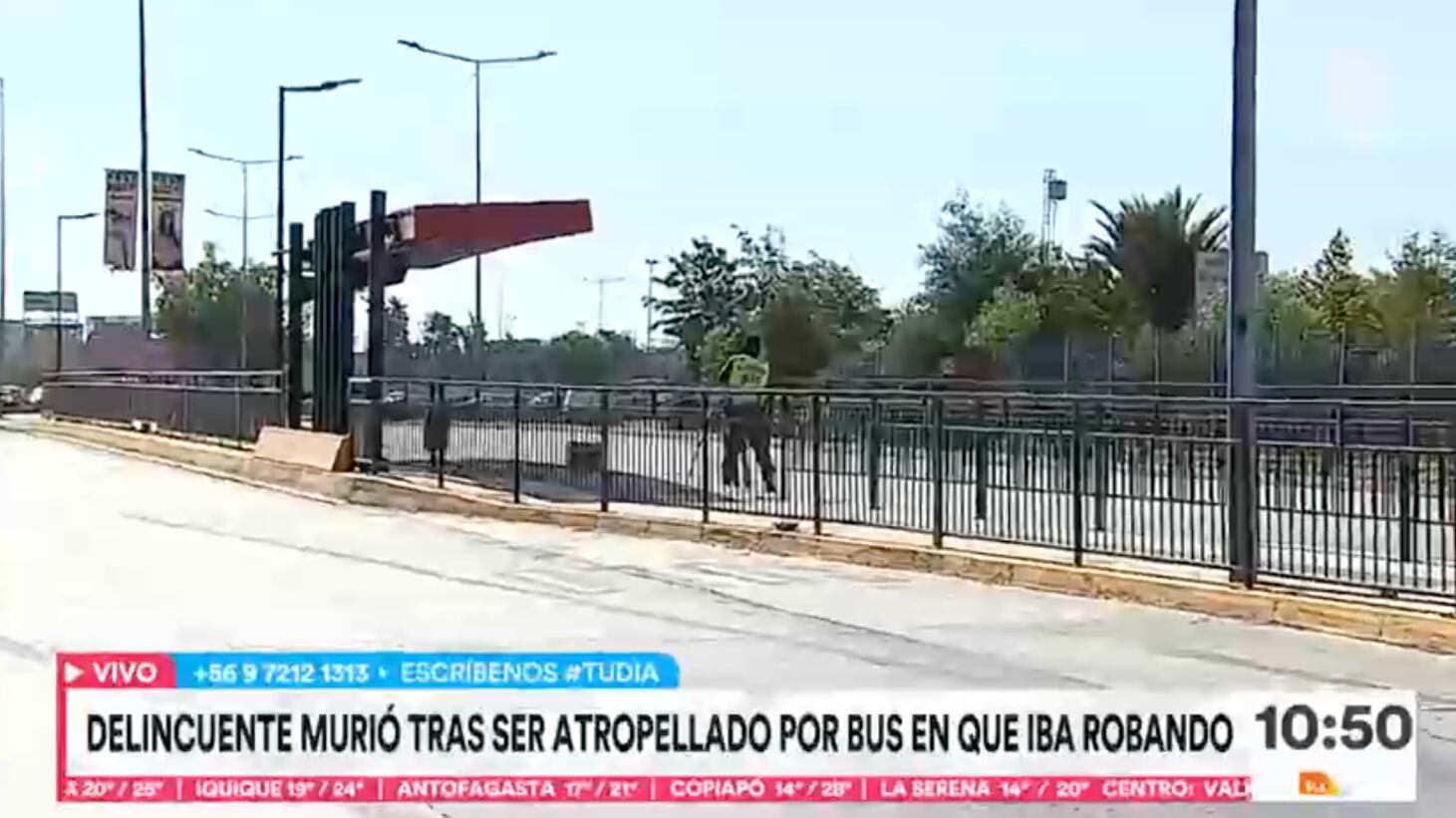 Delincuente muere atropellado