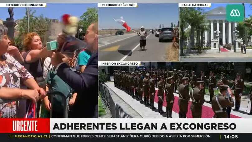 El rostro de Mega fue agredido por una adherente del exmandatario.