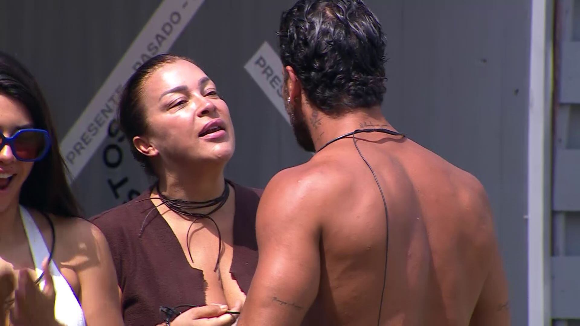 Marlen Olivari pelea con Yoan Curtis | Gentileza: Canal 13