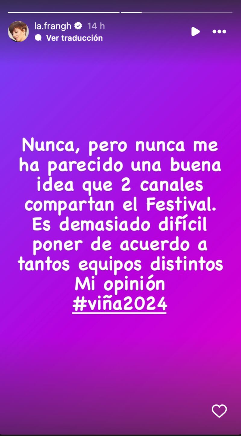 Historia de Fran García-Huidobro | Fuente: Instagram