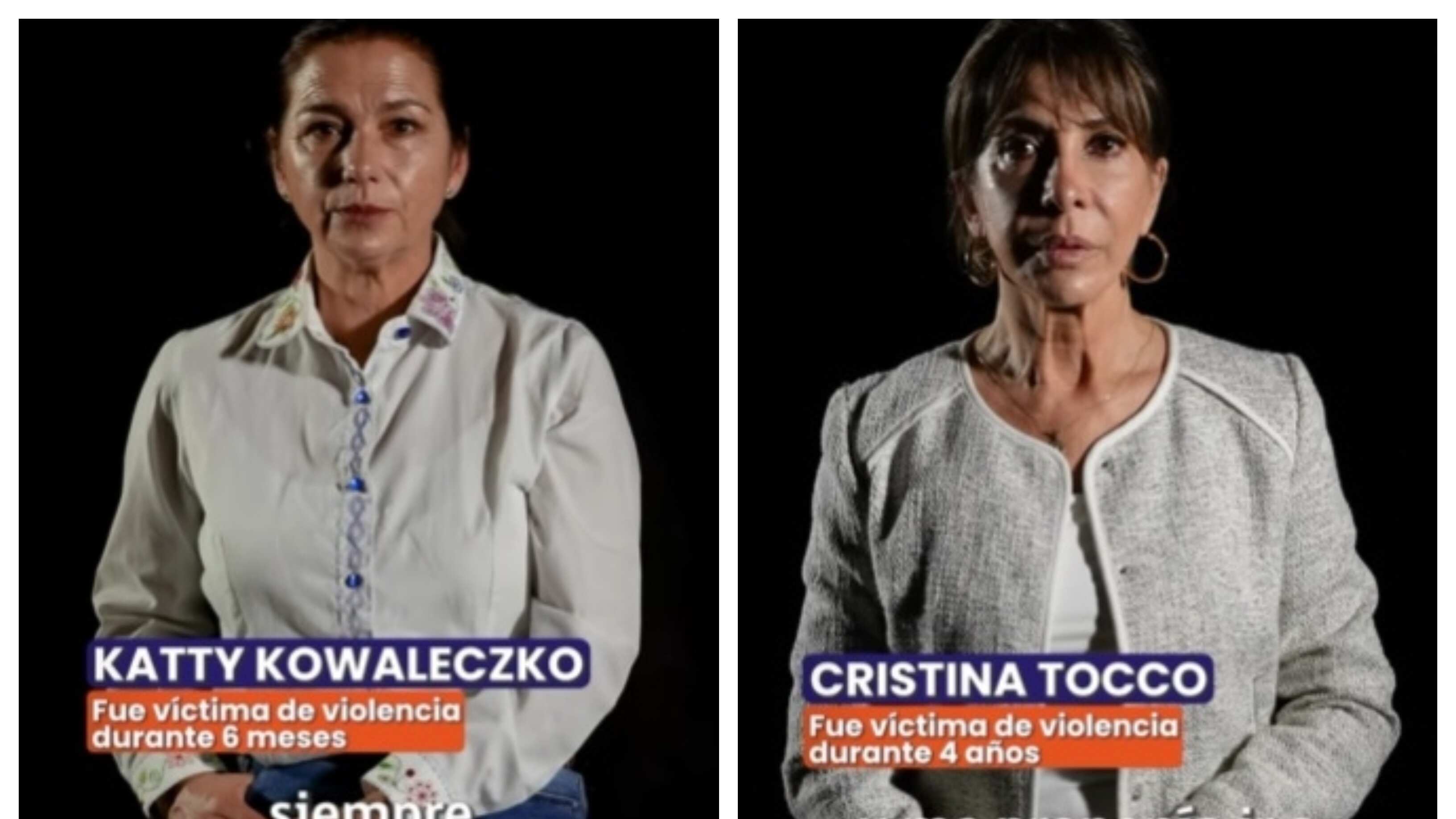 Ambas actrices son parte de la campaña que el municipio de Las Condes lanzó esta semana en contra de la violencia a las mujeres.