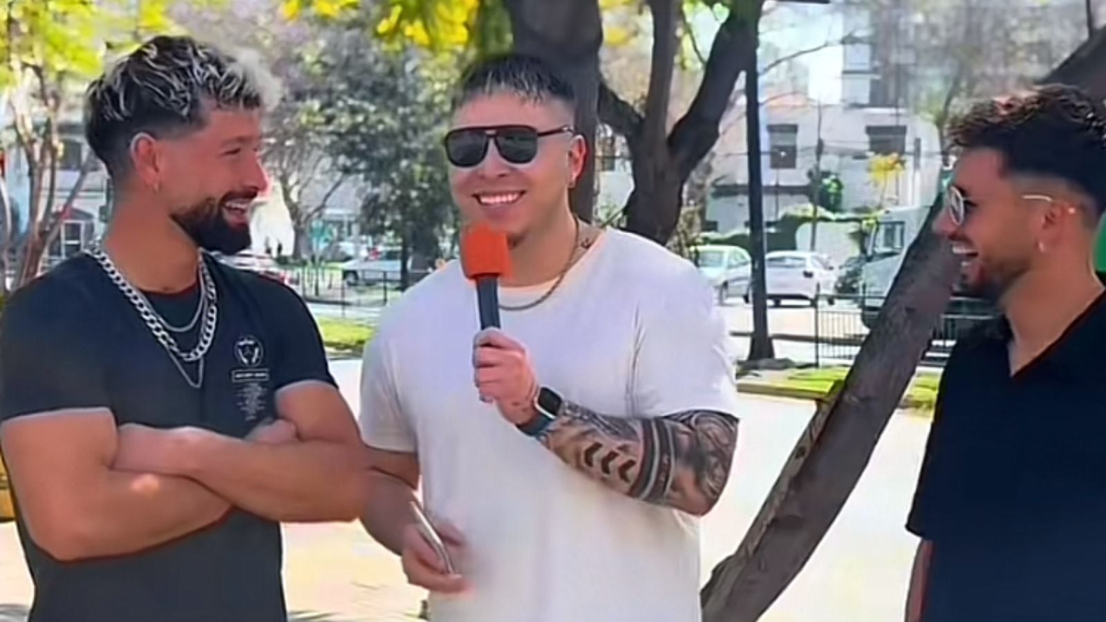 Diego Basaez, Matías Almendras y Fernando Altamirano