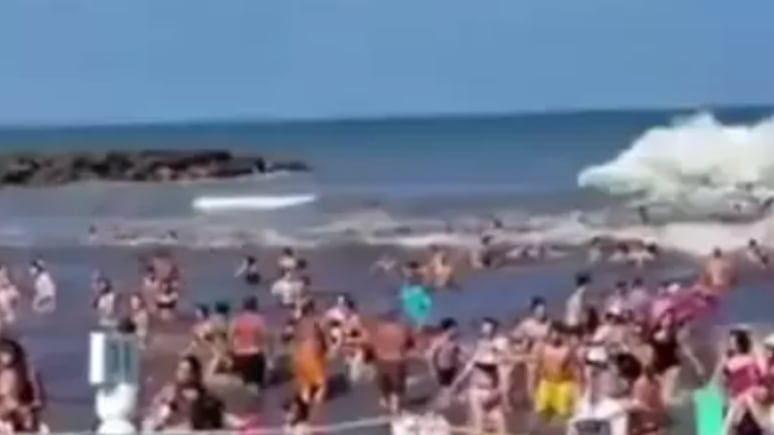 Mini tsunami en Argentina