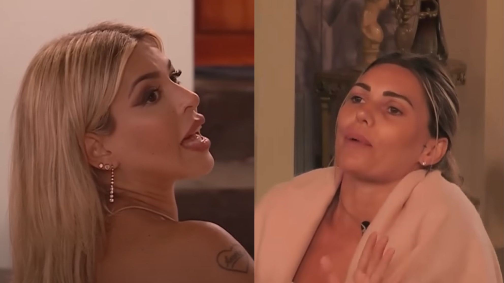 Oriana Marzoli y Faloon Larraguibel en “¿Ganar o Servir?”